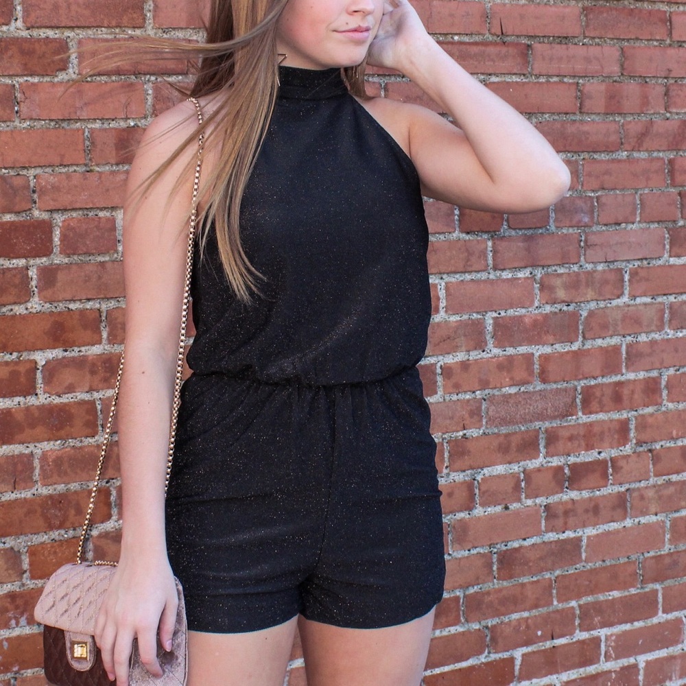 Sparkle Halter Romper